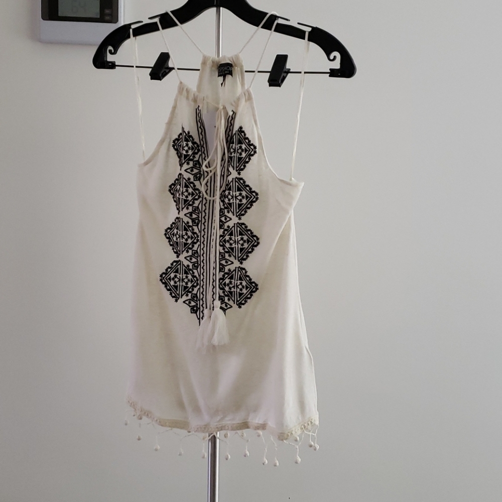 Top Shop's Fringed Halter Tlp